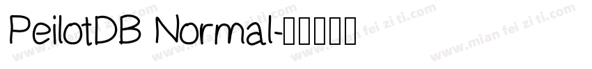 PeilotDB Normal字体转换